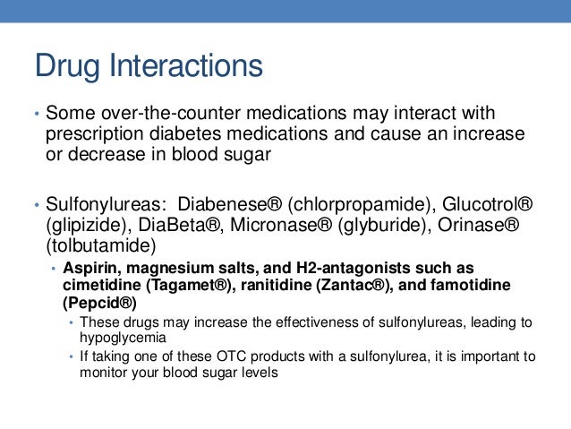 Over the Counter Products for Diabetic Patients