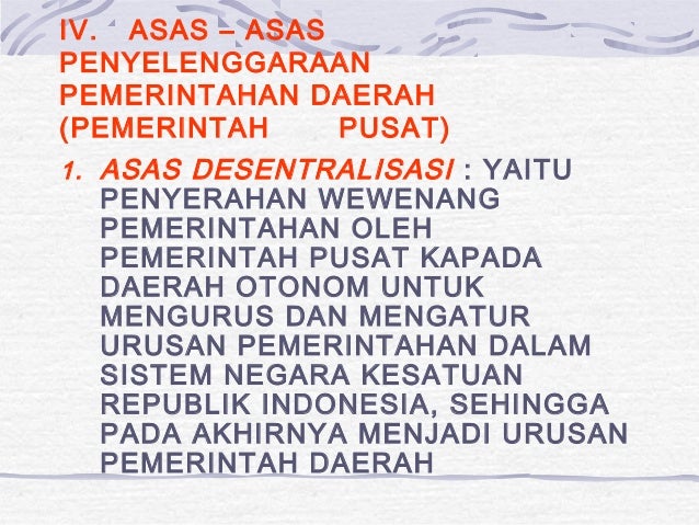 Otonomi Daerah