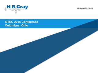 October 25, 2016
OTEC 2016 Conference
Columbus, Ohio
 