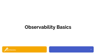 5
Observability Basics
 