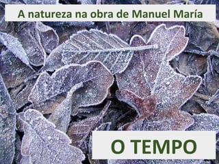 O TEMPO
A natureza na obra de Manuel María
 
