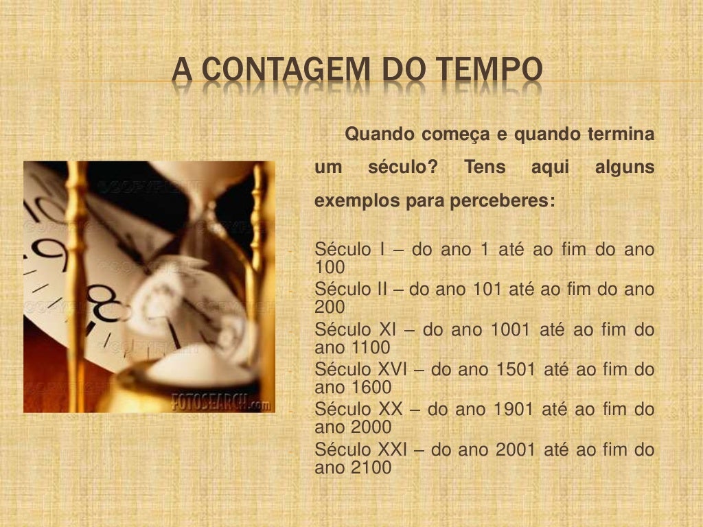 O tempo em historia O tempo em historia