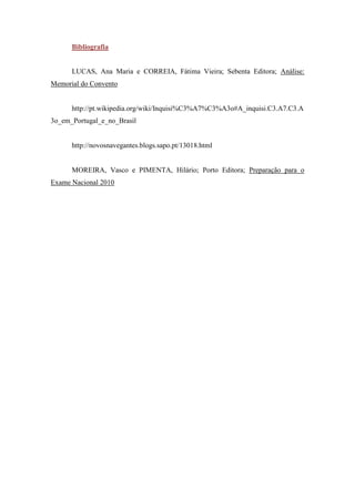 Memorial do Convento: o tempo histórico