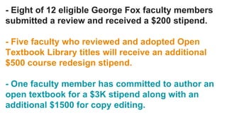 Open Textbook Library
George Fox faculty reviews,
adoptions, and more!
 