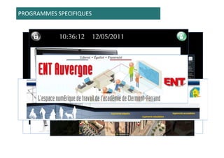 PROGRAMMES SPECIFIQUES
 