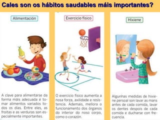 Cales son os hábitos saudables máis importantes?
 