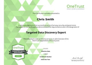 Chris Smith
12/12/21
Effective Date
C38937
Certificate Number
Valid One Year
Powered by TCPDF (www.tcpdf.org)
 