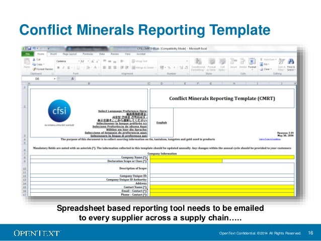 conflict minerals reporting template removing conflict minerals from global supply chains conflict minerals reporting template removing conflict minerals from global supply chains