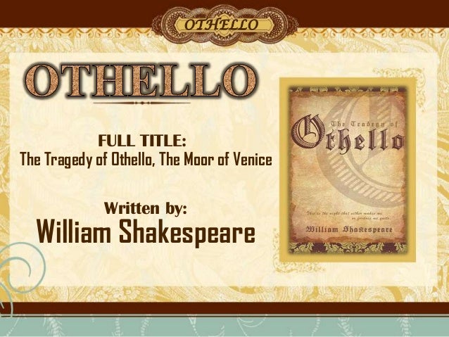 othello written by shakespeare