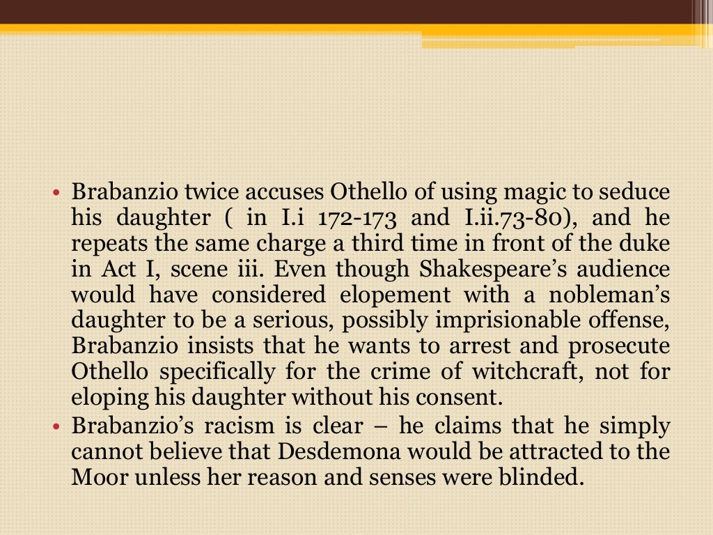 Racism in Othello - William Shakespeare