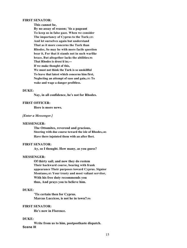 Othello Act I