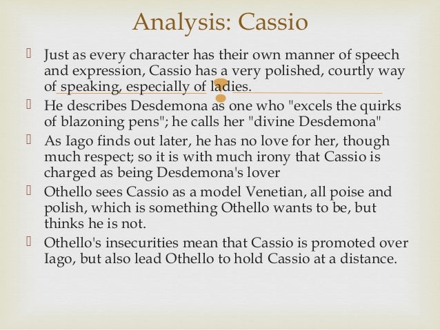 Othello character essay