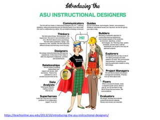 https://teachonline.asu.edu/2013/10/introducing-the-asu-instructional-designers/ 
 