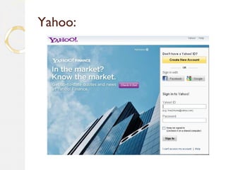 Yahoo:
 