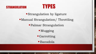 Asphyxia - pathophysiology, autopsy findings & medicolegal importance ...