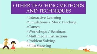 OTHER TEACHING METHODS AND TECHNIQUES.pptx