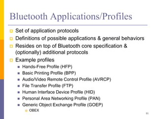 Other types of networks: Bluetooth, Zigbee, & NFC