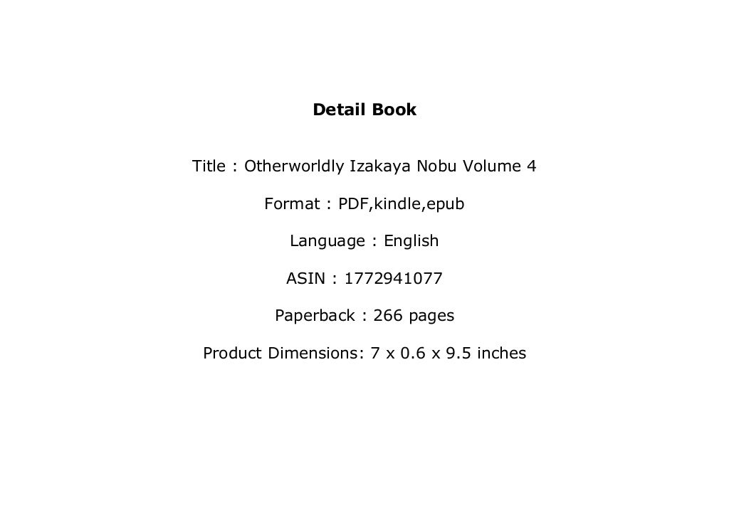 ~[FREE_EPUB]~ Otherworldly Izakaya Nobu Volume 4 ([Read]_online)