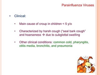 Members of the Family Paramyxoviridae
