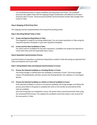 Oracle HCM and Taleo Enterprise Fusion-Taleo Integration Configuration ...