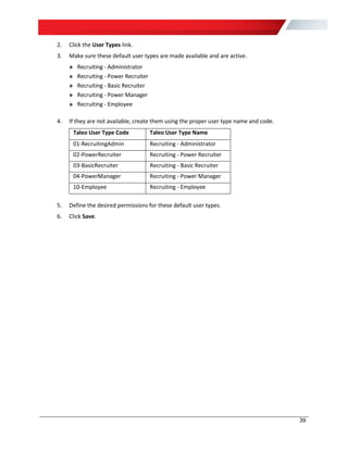Oracle HCM and Taleo Enterprise Fusion-Taleo Integration Configuration ...