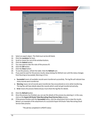 Taleo Adapt Service Test Oracle HCM and Taleo Enterprise Fusion-Taleo Integration Configuration ...