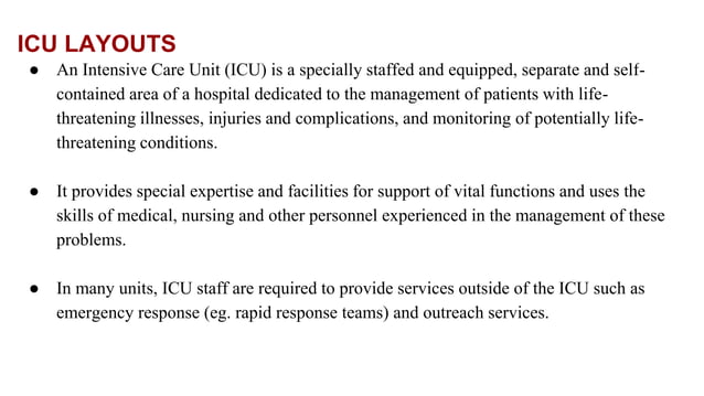 OT & ICU LAYOUTS.pptx | Healthcare Industry | Industries