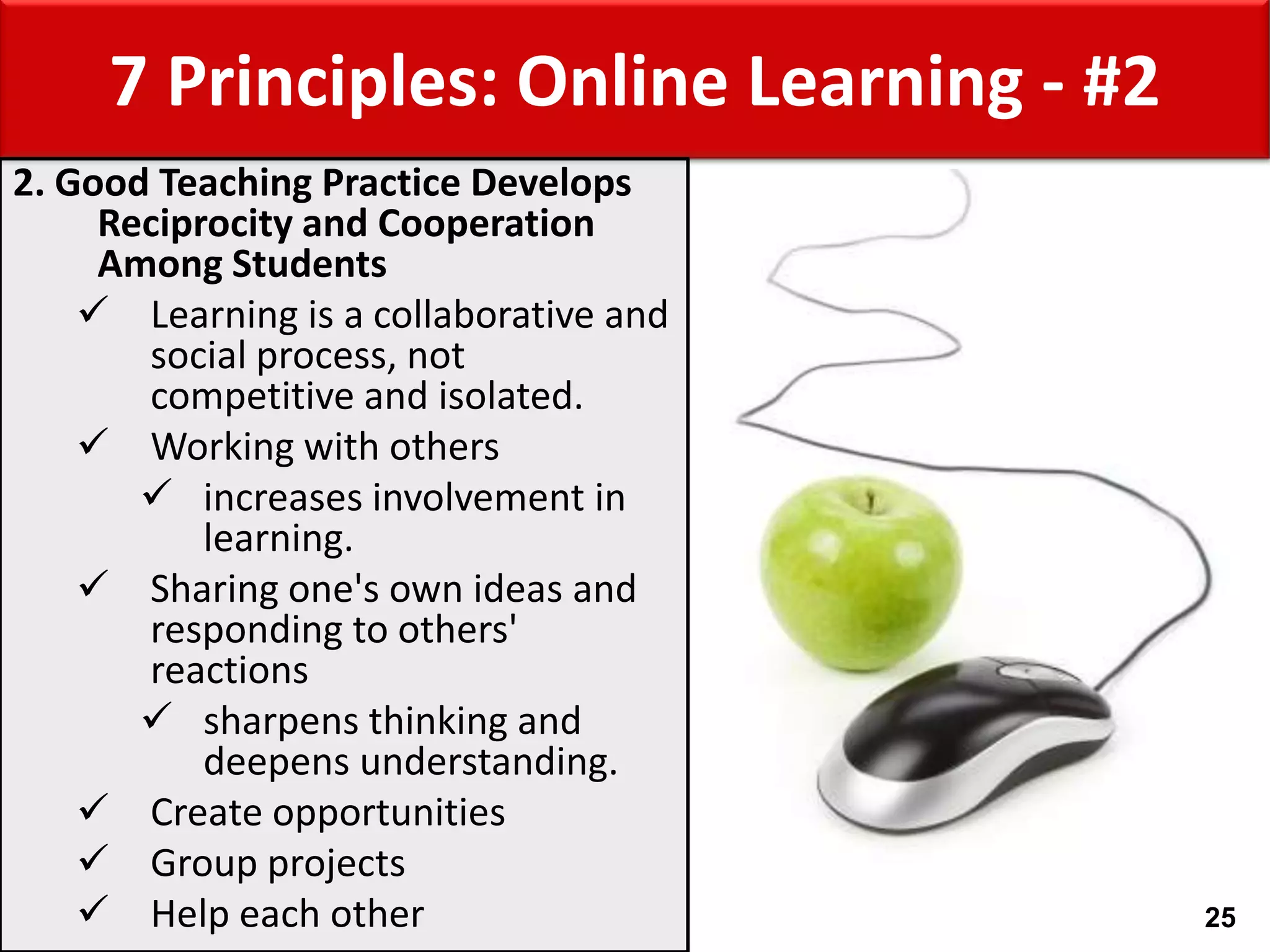 What makes a good online instructor?Knowledge & enthusiasm for subject