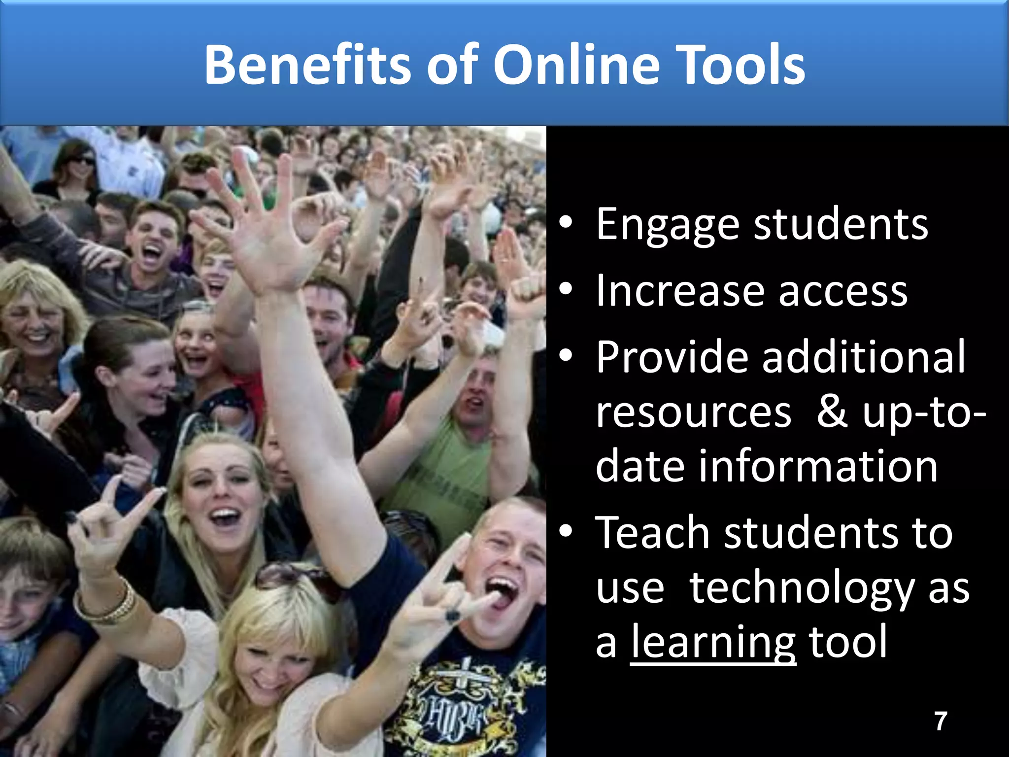 Session Topics1. Transitioning Your Course To Online2. Online Issues for Instructors and Students 3. Use D2L Course Management Software – Part 14. Use D2L Course Management Software – Part 25.  Choose and Use Tools for Online Communication & Collaboration6. Move PowerPoint Presentations and other content to the Web 7. Add Audio and other interactive activities to your course 8. Add video to your course3