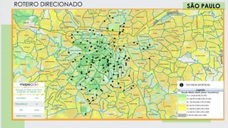 1 SEMANA
ROTEIRO DIRECIONADO
150 FACES ESTÁTICAS
SÃO PAULO
ALCANCE 22%
FREQUÊNCIA 4,3
TRP 95,46
IMPACTOS 9.169.573
População do Target de São Paulo
(9.606.050 AS ABCDE 15+)
 