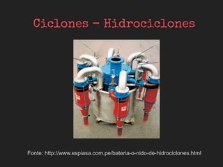 Fonte: http://www.espiasa.com.pe/bateria-o-nido-de-hidrociclones.html
 