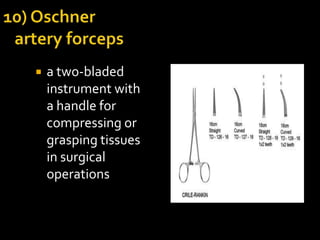 Sharp Ot Instruments OT INSTRUMENTS used in operation theatre. | PPT