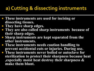 Sharp Ot Instruments OT INSTRUMENTS used in operation theatre. | PPT