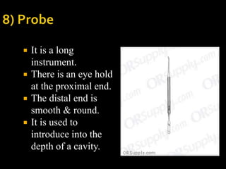 Long Sharp Instruments Operating Theatre OT INSTRUMENTS used in operation theatre. | PPT