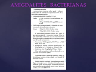 AMIGDALITES BACTERIANAS
 