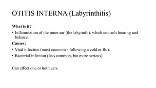 OTITIS media, externa and interna presentation.pptx