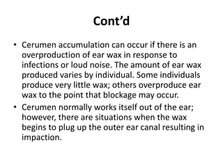 Otitis external presentation notes for medical students | PPTX
