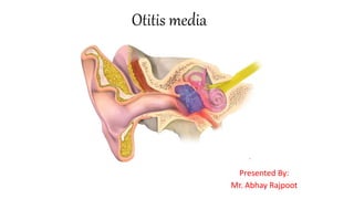 Otitis media
Presented By:
Mr. Abhay Rajpoot
 