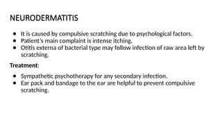 Compulsive Scatching OTITIS MEDIA AND OTITIS EXTERNA FInal pptx | PPTX