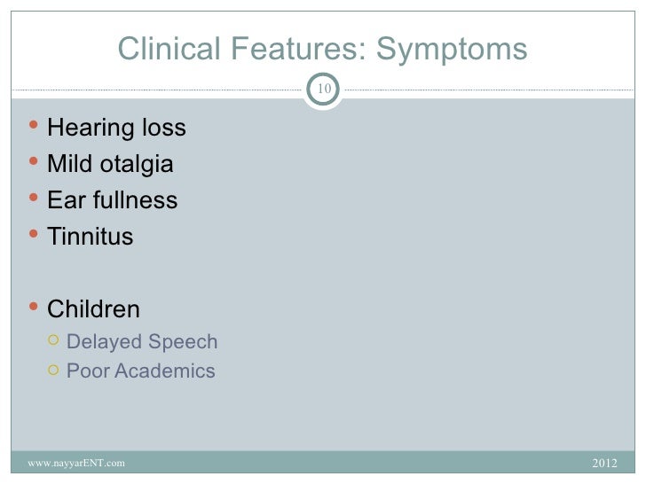 Otitis media with effusion ome