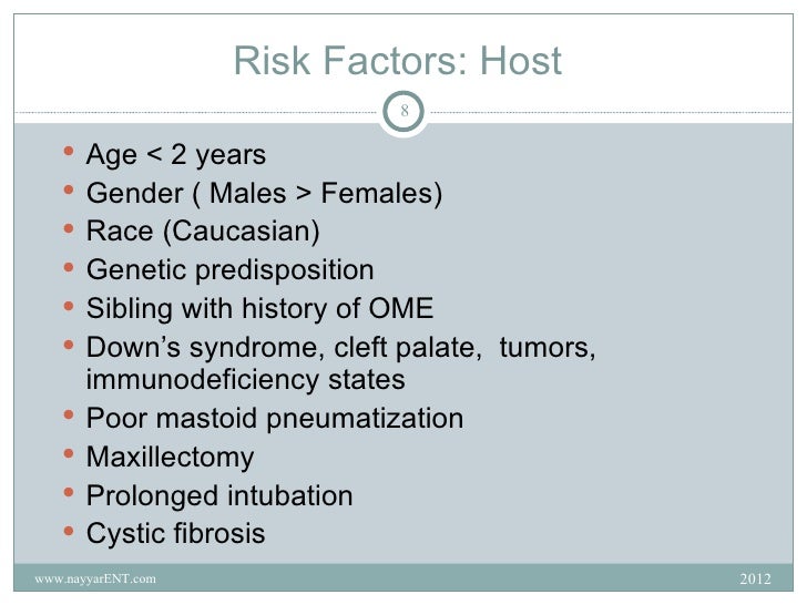 Risk Factors For Otitis Media Captions Guru