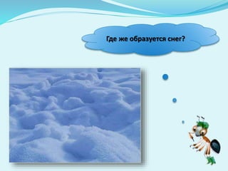Где же образуется снег?
 
