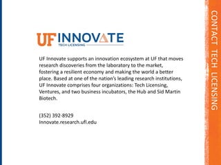 UF Innovate | Tech Licensing | PPTX