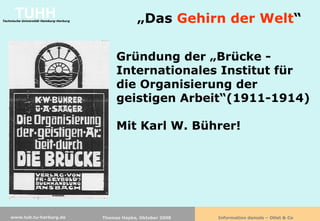 Information damals - Otlet & Co