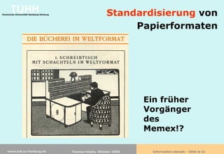 Information damals - Otlet & Co