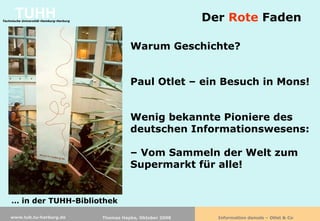 Information damals - Otlet & Co