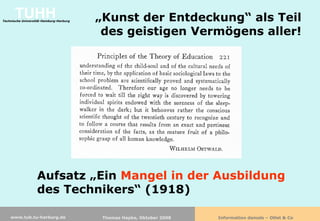 Information damals - Otlet & Co