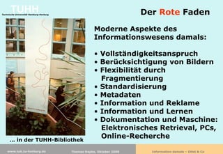 Information damals - Otlet & Co