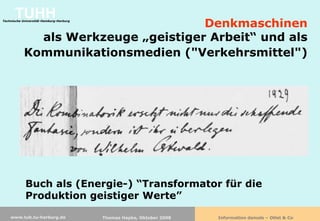 Information damals - Otlet & Co