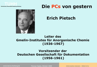 Information damals - Otlet & Co